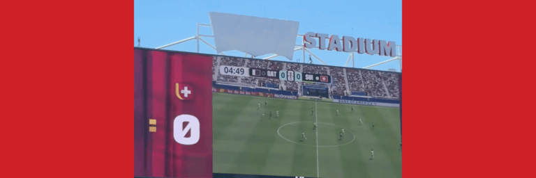 Levi's Stadium logo covered during FIFA World Cup 2026