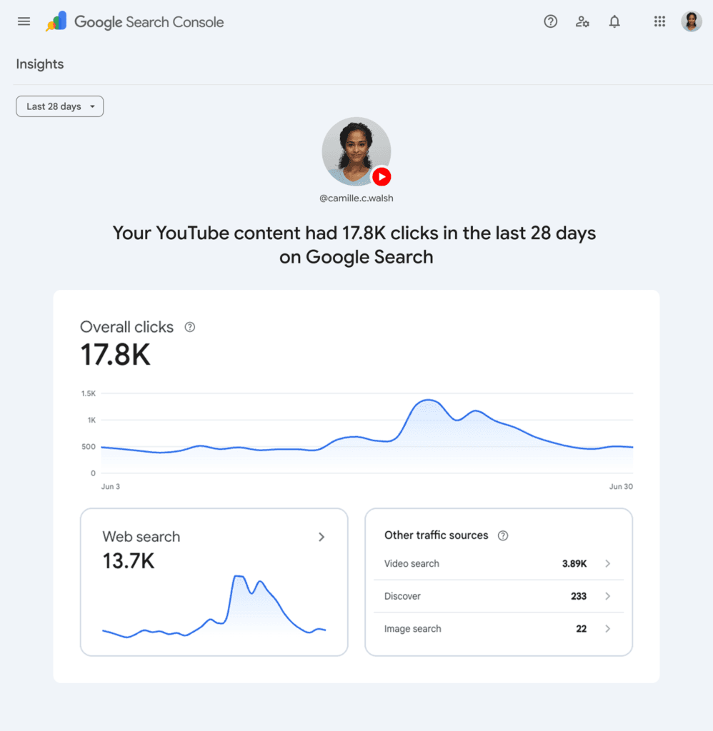 platform properties in Google Search Console